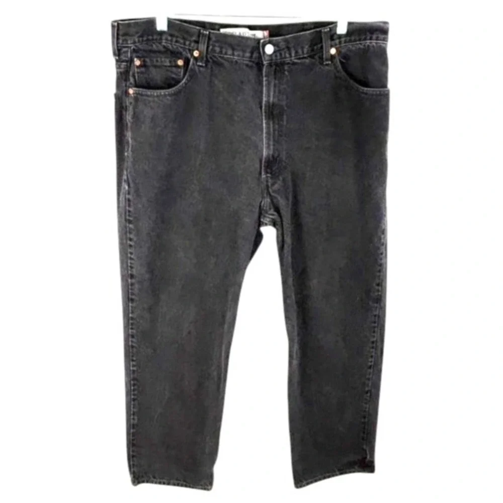 Levi's 550 Relaxed Fit Mens Jeans W42 L30 (Length 29) Y2K Black Fade Vtg Style